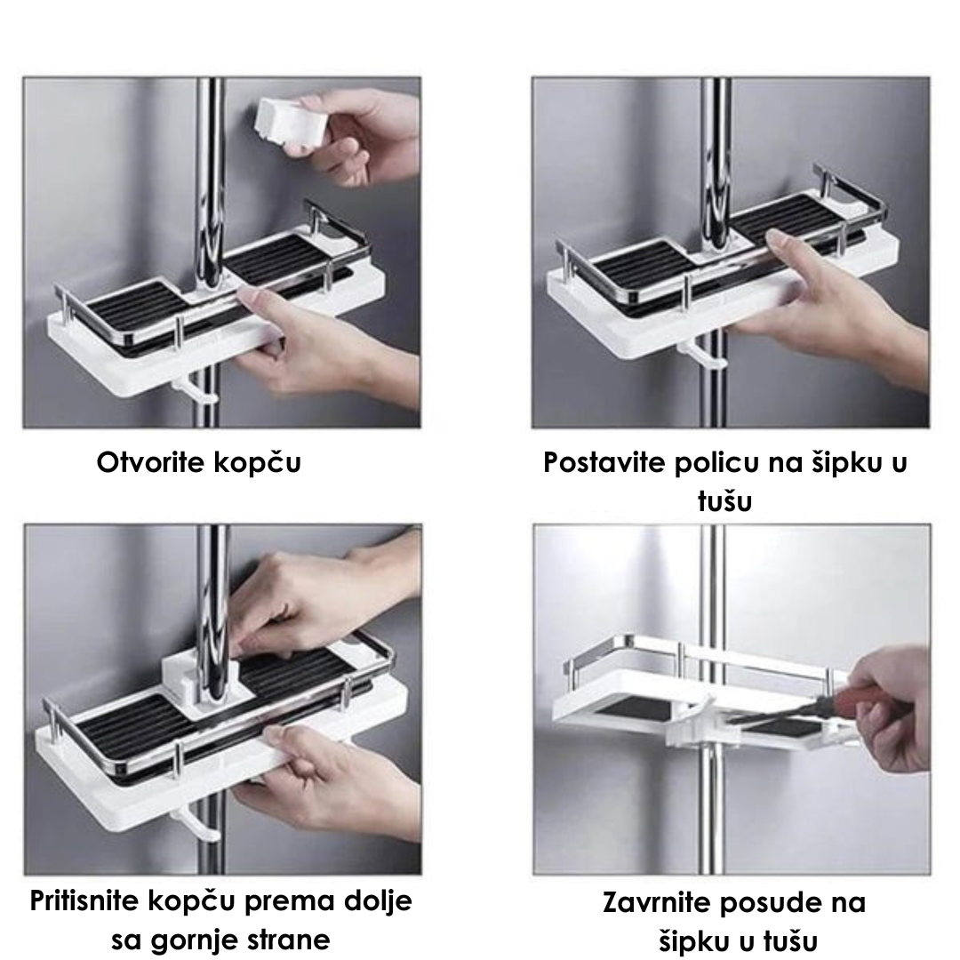 Polica za tuš – Univerzalni nosač