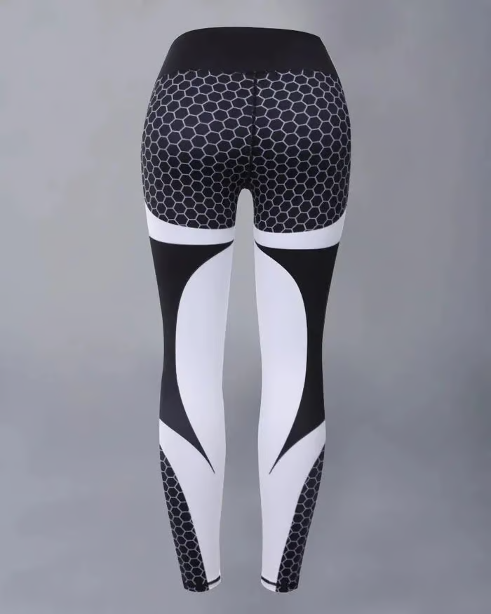 Legginsy sportowe z wysokim stanem