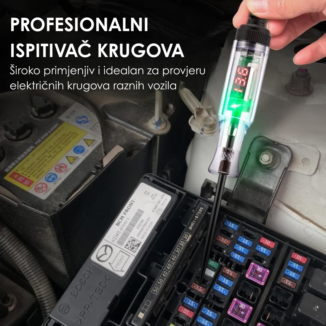 Profesionalni digitalni LED ispitivač napona 5–90V